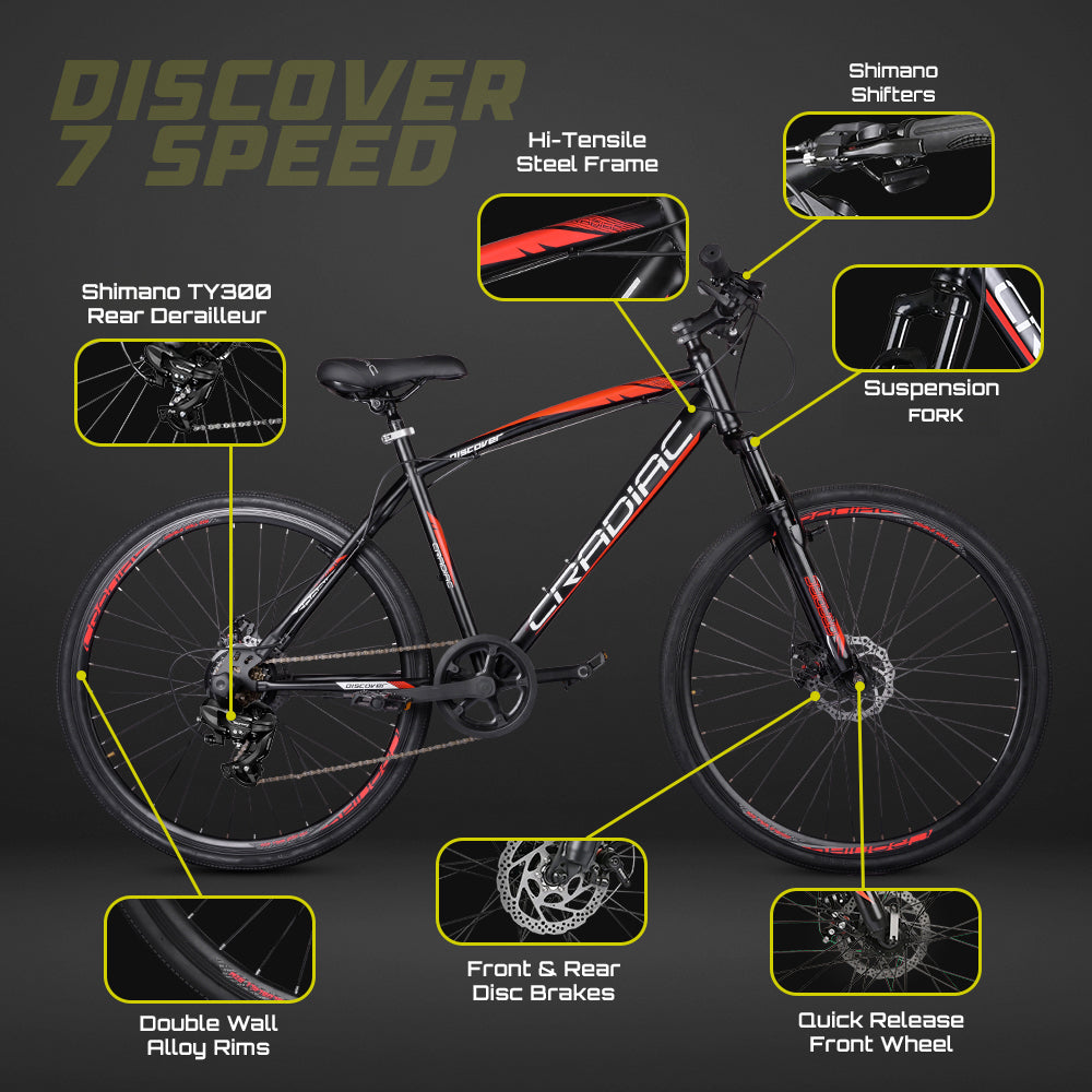 CRADIAC DISCOVER PRO 7 SPD RED