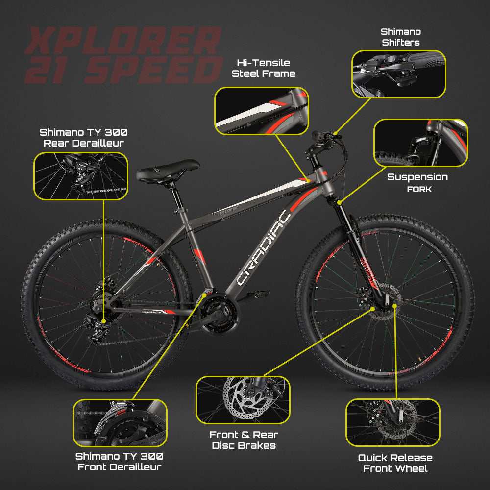 CRADIAC XPLORER 21 SPD GREY