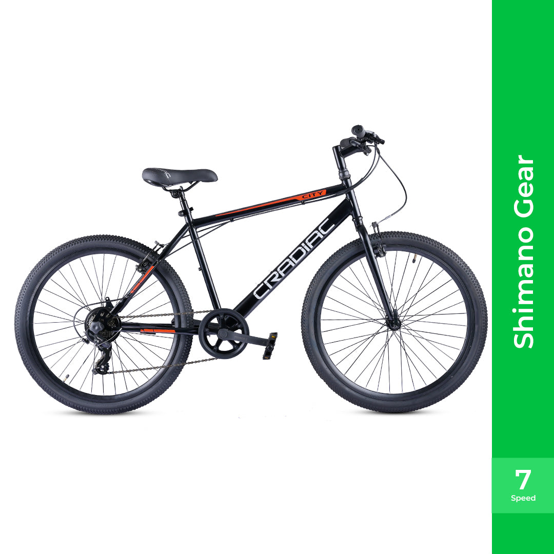 CRADIAC CITY BIKE 26 7 SPD BLACK